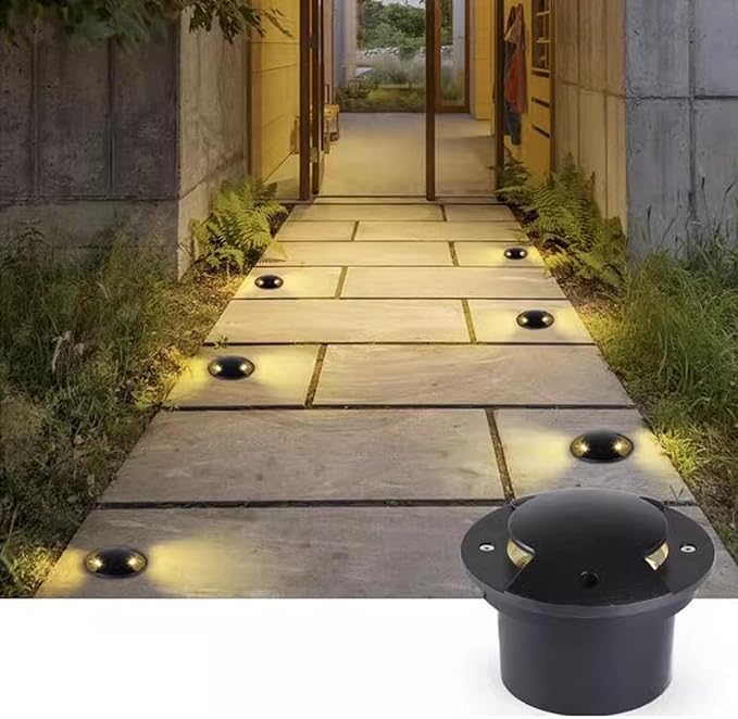 Underground Light LED - LED Beam Spotlight AC85-265V LEDs in Garden Ground Lights 2 Sides Illuminated Outdoor Underground Lamp IP66 Waterproof Buried Lights(Red18w)