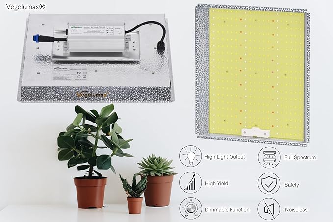 100Watt LED Plant Grow LampIncluding UV IR DiodesSunlike Full Spectrum Growing Light for Hydroponic Indoor Seeding Veg Bloom Commercial Grow Greenhouse 4x2 4x4 Plant TentPower Dimmable