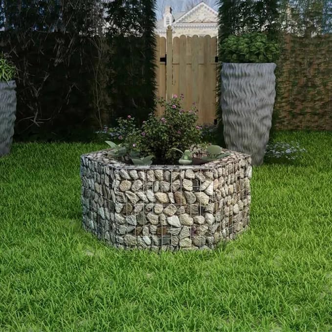 SKM Hexagonal Gabion Raised Bed 100x90x50 cm (Weight-9KG)
