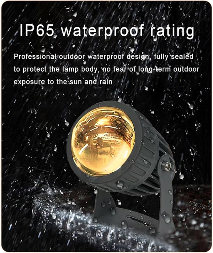 LED Single Beam Spotlight COB Narrow Beam Floodlight 180° Rotatable IP65 Waterproof Spot Light AC85-265V for Garden Hotel Exterior Wall Decor Landscape Lighting