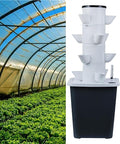 Hydroponics Growing System Tower Aquaponics Grow System Garden Tower Aeroponics Growing Kit for Herbs Fruits and Vegetables (Color : 20holes)