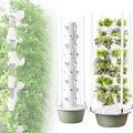 Vertical Hydroponics Growing System Kit for Herbs Fruits and Vegetables 5/7/9 Layers Vertical Aeroponic Growing Kit with Smart Timer Silent Water Pump Space-Saving5Layers/20Pots