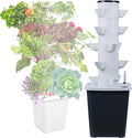 Hydroponic Tower Garden Hydroponic Planting System DIY Hydroponic Farm Equipment Suitable for Indoor Herbs Fruits and Vegetables(25 Holes)