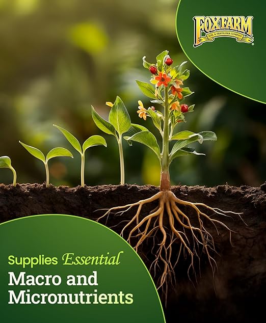 FoxFarm Bush Doctor Kangaroots Root Drench Inoculant – Enhances Root Efficiency Immediate Nutrient Uptake Custom Soil Microbes - Ideal for Hydroponic &amp Soil Applications - 1 Pint