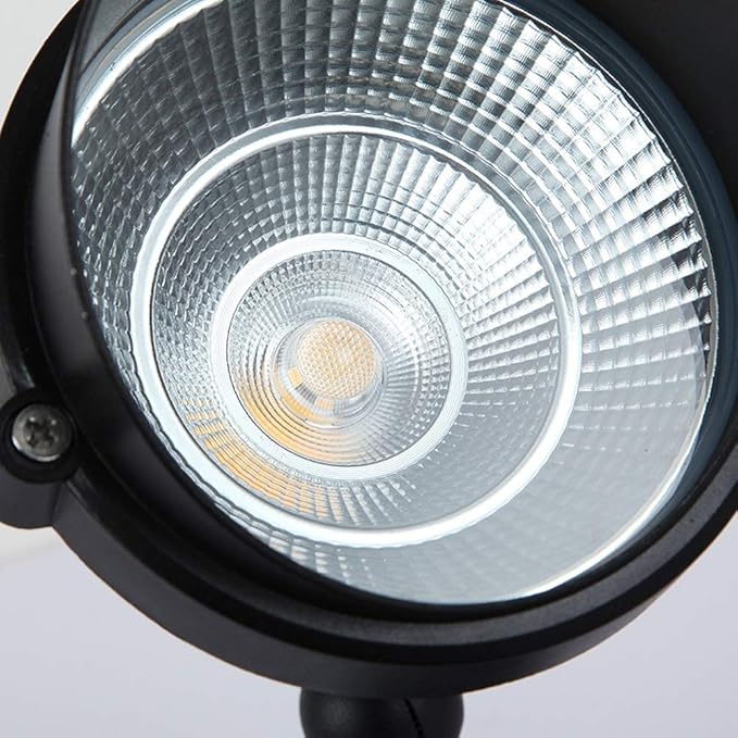 5W Led Outdoor Landscape Garden Bullet Flood Lights Path Walkway Lawn Spotlights Waterproof Inground Lights Stadium/Blue Light (White Light)