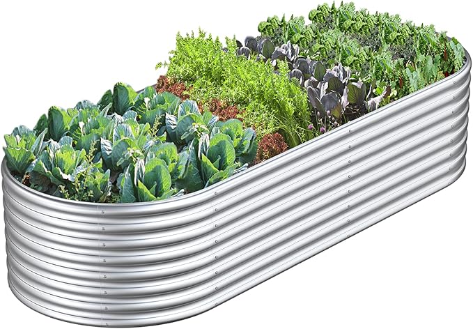 FRIZIONE 6x3x2FT Raised Garden Bed for Vegetables Outdoor Garden Raised Planter Box Backyard Patio Planter Raised Beds for Flowers Herbs Fruits