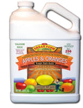 Apples &amp Oranges. Fruit &amp Citrus Fertilizer. 1 Gallon. Makes 256 gals.