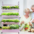 3/4 Tier Hydroponics Tower SetIndoor Garden Hydroponic GrowingHydroponic PlanterPlant Vertical Hydroponics for HerbsFruits Vegetables48hole