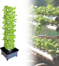 Aeroponic Tower Hydroponics Growing System 45 Pods Vertical Indoor Garden Kit with Auto Watering Pump Germination Kit for Herbs Flowers