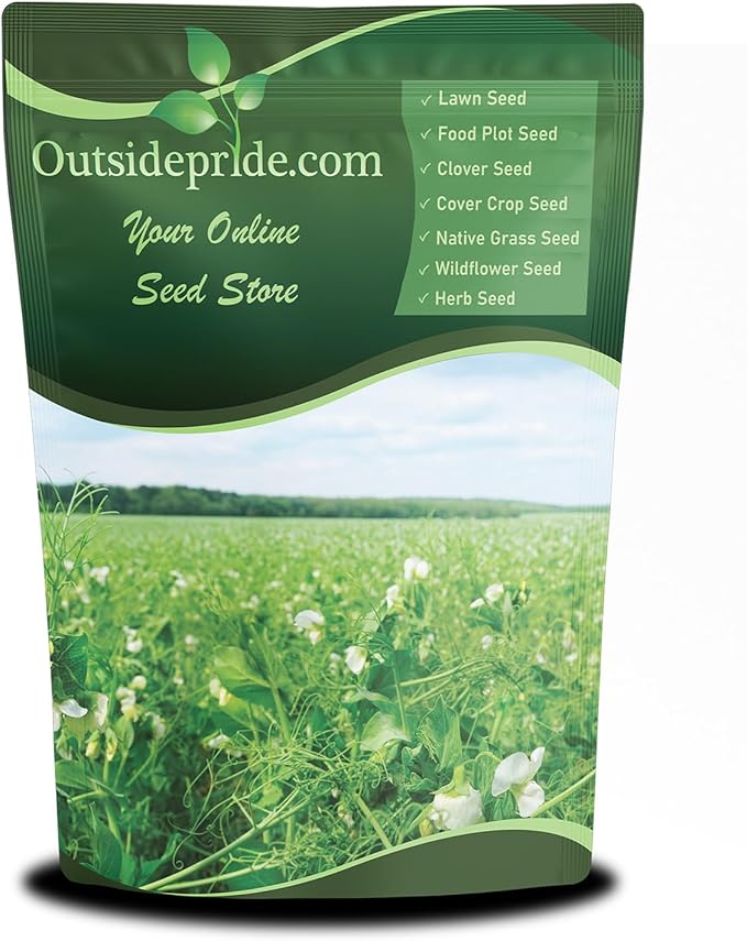 Outsidepride Dundale Spring Field Peas Seeds - 10 lbs. Annual High-Protein Legume &amp Cover Crop Seeds for Forage Food Plot Gardens &amp Pastures - Ideal for Improving Soil Health &amp Erosion