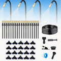 360 Curved Garden Automatic Irrigation System Automatic Drip Irrigation Kits Universal Spray Kit for Garden Plant Watering System (65.6 FT)