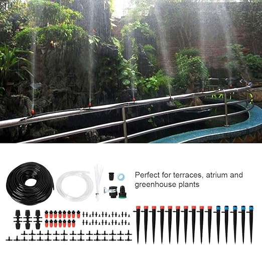 Topyond Garden Irrigation System 40m Automatic Drip Irrigation Kit Water Saving Hose Watering Set for Garden IrrigationDrip Irrigation System for Garden Watering