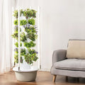 Hydroponic Growing TowerVertical PlanterVertical Garden Tower with LED Grow Lightswith Hydrating Pump Adapterfor Indoor Herbs Fruits and Vegetables5Layers
