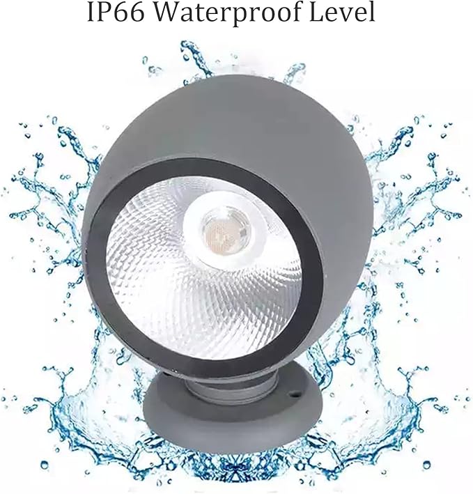 Outdoor Spotlight Rotatable LED Landscape Light Decorative Lights IP65 Waterproof for Doorways Garden Garages Lawn(Warm White30W-AC12V)