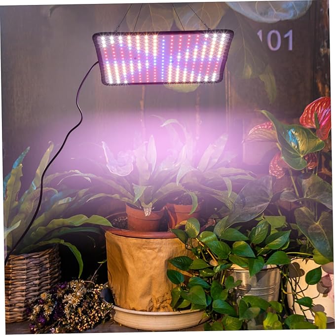 ibasenice 1set Indoor Led Plant Growth Light Led Dimmable Panel for Indoor Plants Includes Hanging Chain for Greenhouse and Hydroponics Use