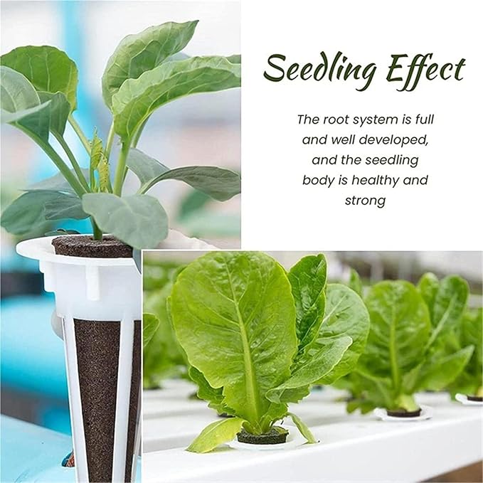 Net Pots for Hydroponics 100pcs Reusable Pods Plant-Hydroponics Soilless Grow Sponges Garden Plant Basket