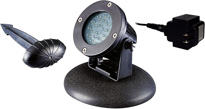 Alpine Corporation Outdoor 36 Count Pond or Garden Super Bright White LED Light with Transformer