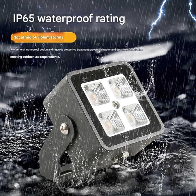 LED Flood Light - Outdoor Rectangle Spot Lights Spotlight Beam Waterproof IP65 Wall Washer Lighting for Patio Garden Driveway Landscape(White8W-DC24V)