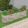 SKM Gabion Raised Bed Galvanised Iron 260x50x50 cm (Weight-17KG)