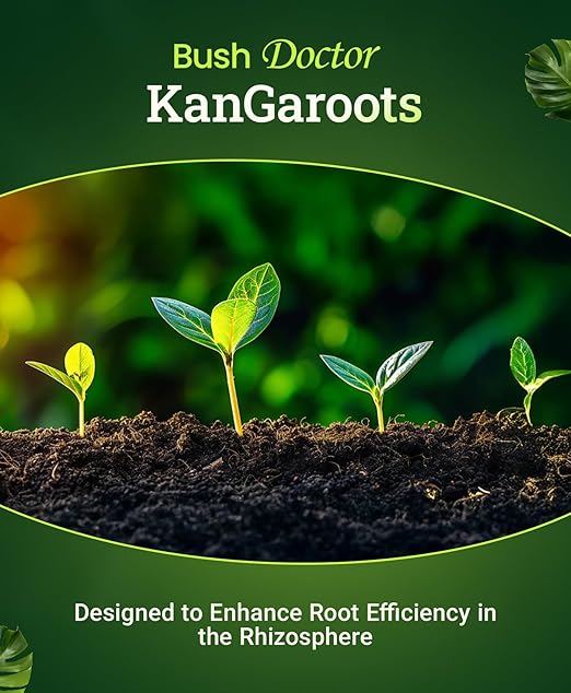 FoxFarm Bush Doctor Kangaroots Root Drench Inoculant – Enhances Root Efficiency Immediate Nutrient Uptake Custom Soil Microbes - Ideal for Hydroponic &amp Soil Applications - 1 Quart