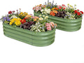 Galvanized Raised Garden Bed 4x2x1 FT Thickening Planter Boxes Outdoor Raised Beds for Gardening Easy Assembly Large Garden Bed for Vegetables Fruits Flowers (2-Pack)
