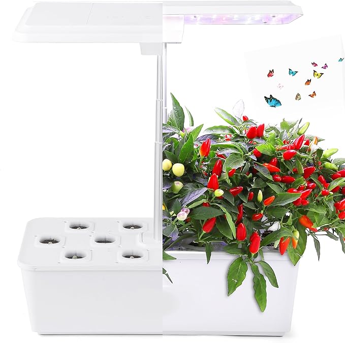 Hydroponic System Growing Indoor Garden 12 Pods 36W 100 Bulbs in 5 Colors LED Growth Light Herb Garden Kit Indoor with Quiet Pump ＆ Automatic Timer Adjustable Height Up to 23 5L Water Tank