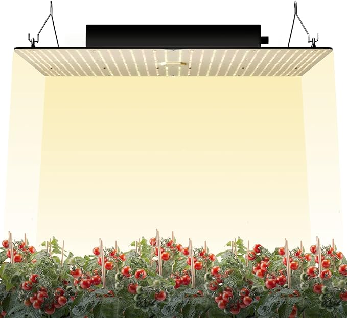 VEVOR LED Grow Light 400W Full Spectrum Dimmable High Yield Samsung 281B Diodes Growing Lamp for Indoor Plants Seedling Veg &amp Bloom Greenhouse Growing Daisy Chain Driver 4x4/5x5 ft Tent Black