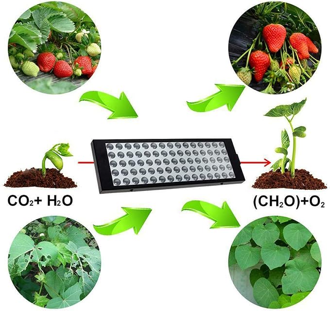 Led Grow Light100W 75 Led Growing Lamp Light BulbsFull Spectrum Panel Grow Lamp with IR &amp UV LED Plant Lights for Indoor Plants Germination Seedling Flowering&ampFruiting