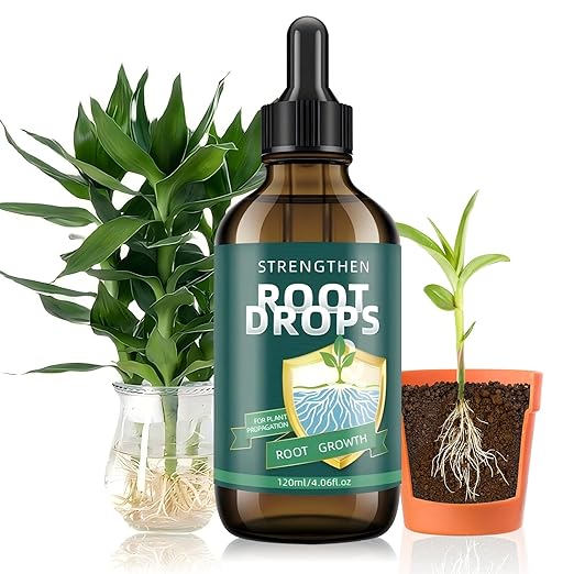 Root Drops – Liquid IBA Rooting Hormone for Cuttings | Speeds Up Propagation | Works in Water Soil Moss LECA | for Indoor Houseplants Like Pothos Monstera (4 oz)