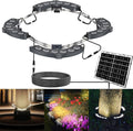 Solar Palm Tree Lights Outdoor Warm Light 3000K - Solar Spotlights for Plam Trees 12000 mAh Batteries Solar Powered LED Ring Tree Lights up to 12+ Hours for Outside House Garden Landscape Large Trees