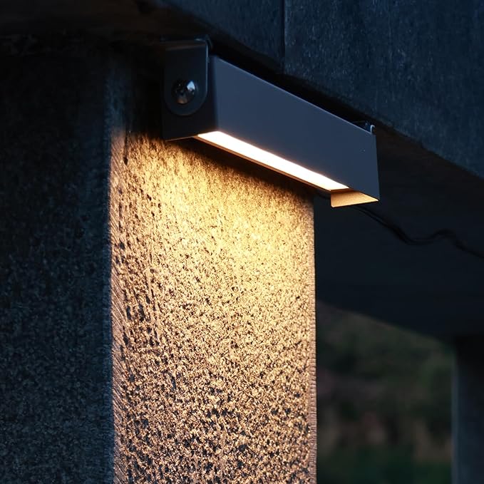 mirrea 7 Outdoor Hardscape Lighting Low Voltage Retaining Wall Lights Step Lights 12V 2W LED 2700K Warm White Pack of 8