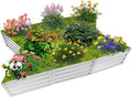 DIY Galvanized Raised Garden Beds 6 Pack Easy DIY Metal Planter Boxes for Grow Fruit and Root Vegetables Flower