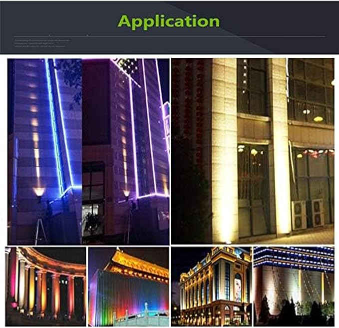 Underground Light LED - LED Beam Spotlight Outdoor Waterproof Projection Light Engineering-Grade Small Spotlight Mini Landscape Projection Lights Column LigRed 10W(24V)