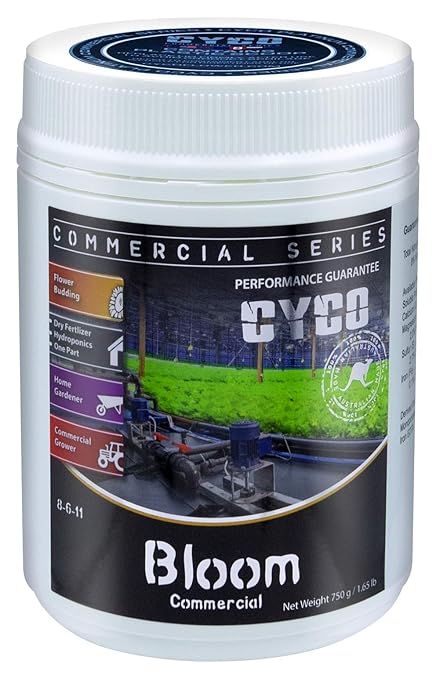 CYCO Commercial Series Bloom - Hyroponic Fertilizer (8-6-11) (750 Grams)