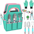 Gardening Tools Kit - 27PCS Heavy Duty Gardening Tool Starter Set with Non-Slip Rubber Handle Ideal Gifts for Women and Men