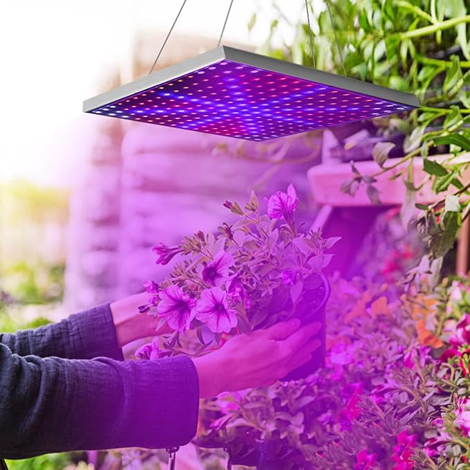 Full Spectrum Suspended 225 LED Plant Growth lamp (15W)