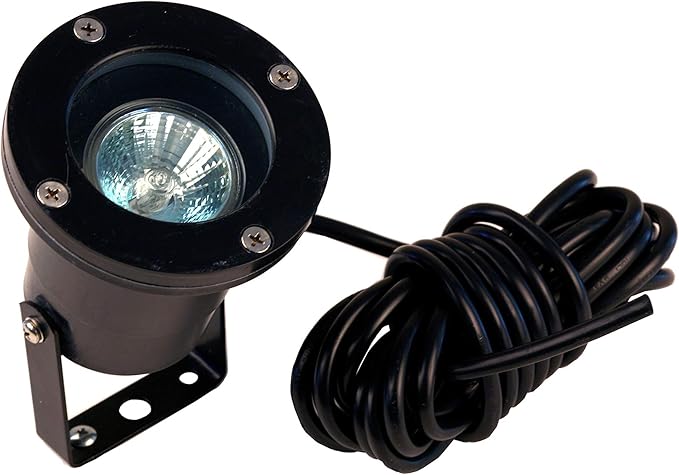 BestPro Lighting Landscape Lighting LED 12V Underwater Pond Garden- Inground Spot Light - Black (9 Watts)