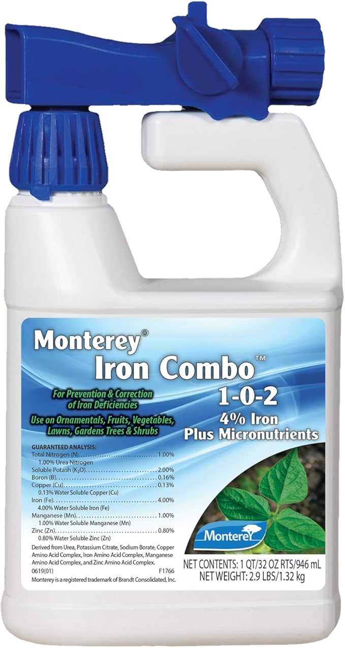 Monterey Iron Combo 1-0-2 Fertilizer Plus Micronutrients - Ready to Spray