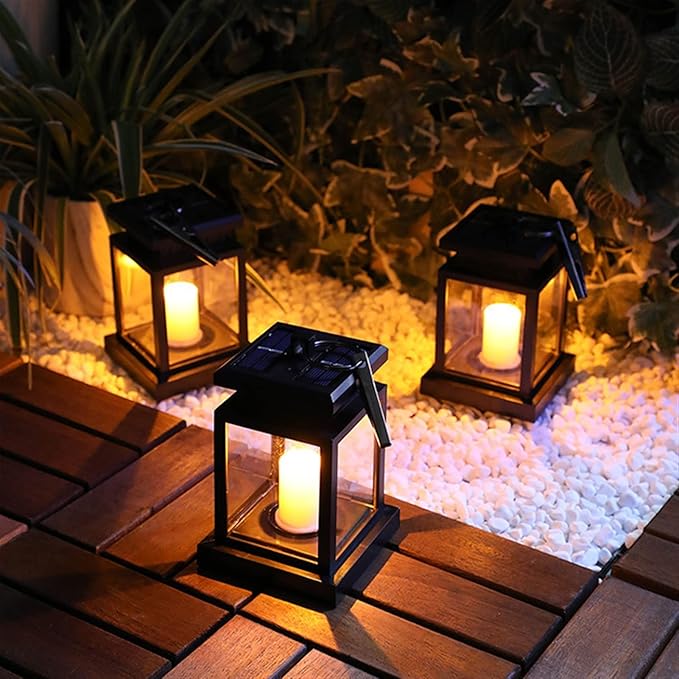 Plant Growing Lamps Outdoor Solar Palace Lantern Lawn Camping Decoration Landscape Courtyard Garden LED Atmosphere Candle Light Christmas Lamp