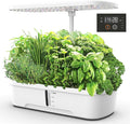 Hydroponics Growing System12 Hole Lazy Vegetable Planting Intelligent Hydroponic Planting Machine Simulated Sunlight Growth Lamp(B)