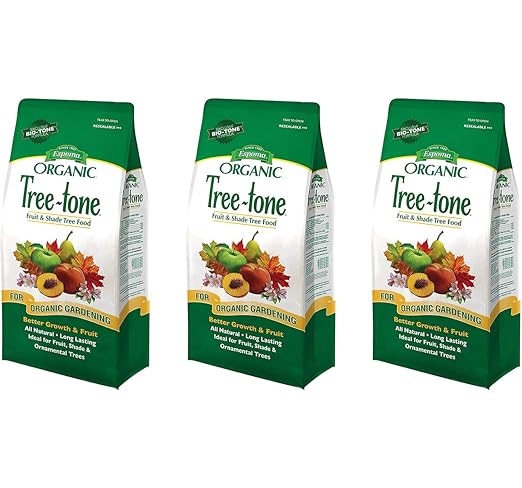 Espoma Tree-Tone Plant Food Natural &amp Organic Fertilizer for Shade Fruit &amp Ornamental Trees 4 lb Pack of 3
