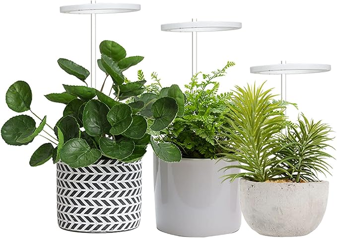 HAO 80 LED 4 Fead Grow Lights for Succulents USB Full Spectrum LED Grow Lamp with 8/12/16H Timing Function Adjustable Plant Growing Sun Lamp with Acrylic Supporter for Indoor Plants (Yellow)