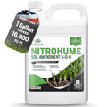 1 Gallon Liquid Lawn Fertilizer - Covers 16000 sq. ft. NitroHume Nitrogen Liquid Fertilizer for Lawns Humic for Healthy Soil - Ideal Grass Food for Lawn Plant Food for Grass Greener Growth