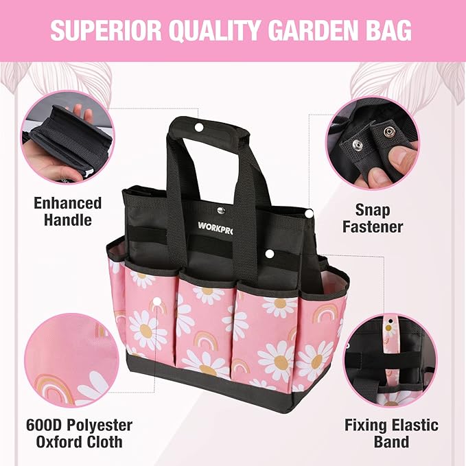 WORKPRO Aluminum Garden Tool Set and WORKPRO Garden Tool Bag
