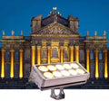 LED Beam Spotlight - Ultra-Long Beam Light Outdoor Rectangular LED Spotlight Waterproof IP65 Wall Washer Light Long-Range Floodlight Suitable for Courtyard Garden Driveway Landscape Lights(Green