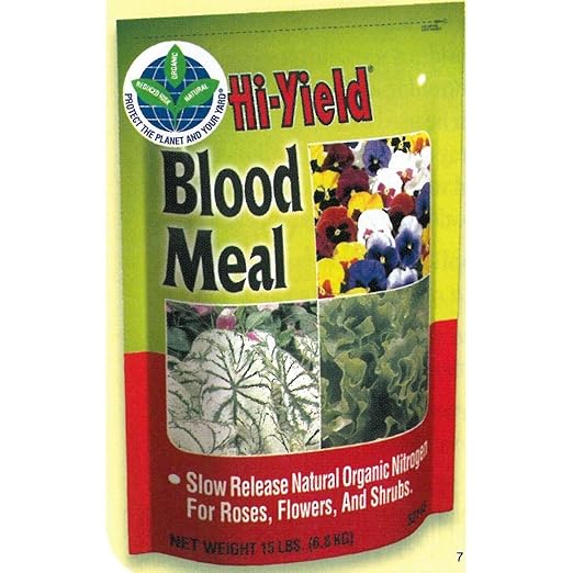 Hi-Yield Blood Meal Fertilizer For Roses Flowers Shrubs 8 lb. (32142)