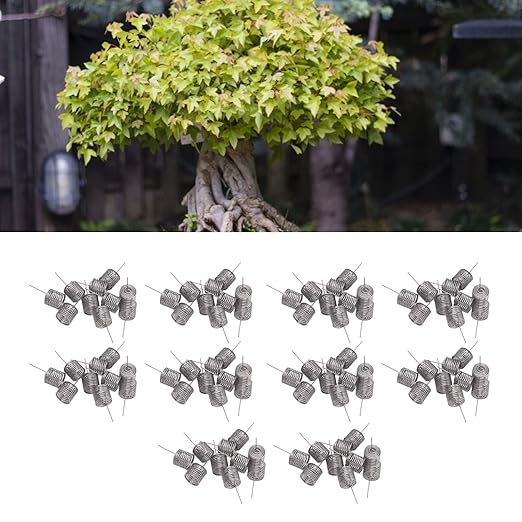 100Pcs Fertilizer Basket Fertilizer Mesh Baskets Automatic Planting Fertilizers Baskets Bonsai Fertilizer Box Column Shape Stainless Steel Fertilizer Baskets for Garden (S)