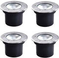 15w Ip67 Waterproof Led Ground Lights - 4pcs High Brightness Recessed Landscape Spotlights for Gardens Patios Gazebos and Teres - Warm White Outdoor Lighting Warm Light 15W(24V)