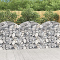 Arched Gabion BasketGarden DecorationBackyard Raised BedsFreestanding PlantersGardening AccessoriesHerb Plantersfor BalconiesTerracesGardensPatios39.4x19.7x39.4/47.2 Galvanized Iron