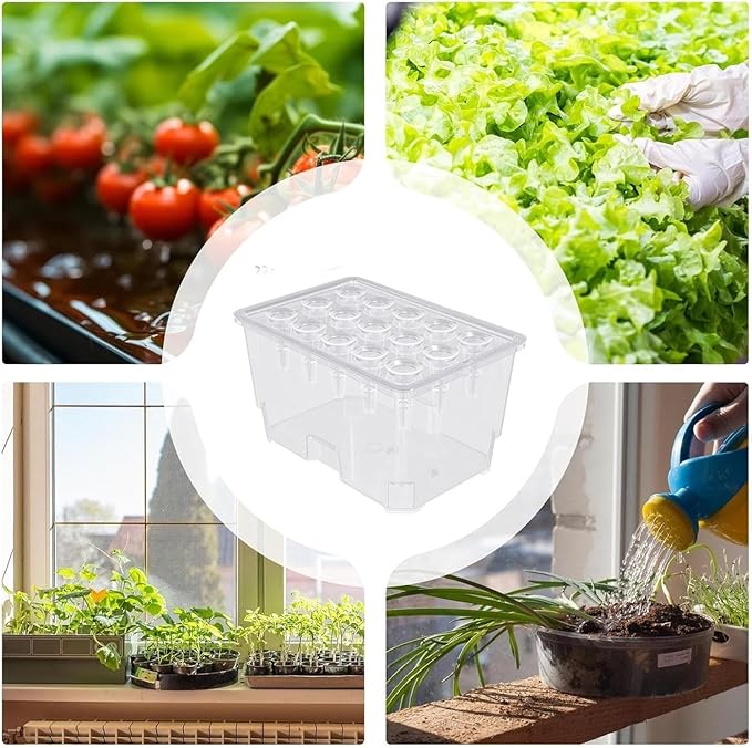 Hydroponic Growing Box Soilless Cultivation System ABS Hydroponics Plant Growth System Household Propagation Box Easy Setup for Home and Small Farm Growing